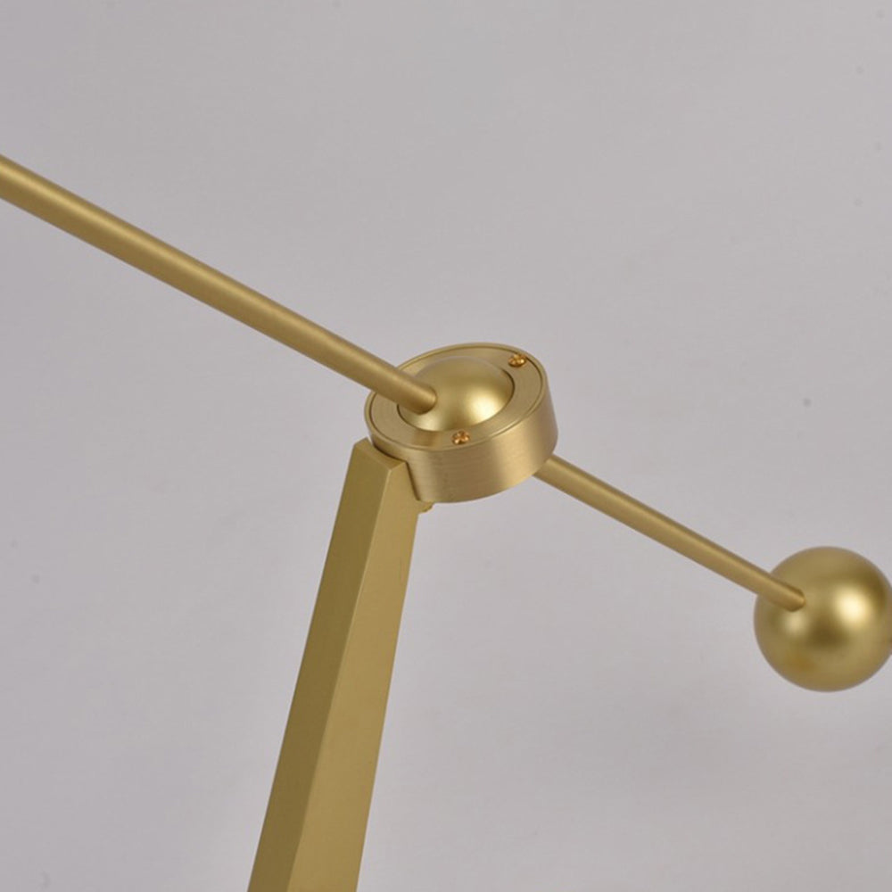 Mira Moderna Minimalista Lineal Metal Lámpara de Pie Dorada
