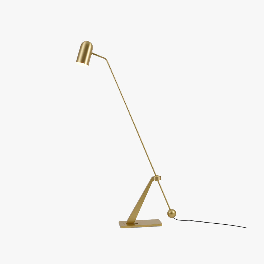 Mira Moderna Minimalista Lineal Metal Lámpara de Pie Dorada