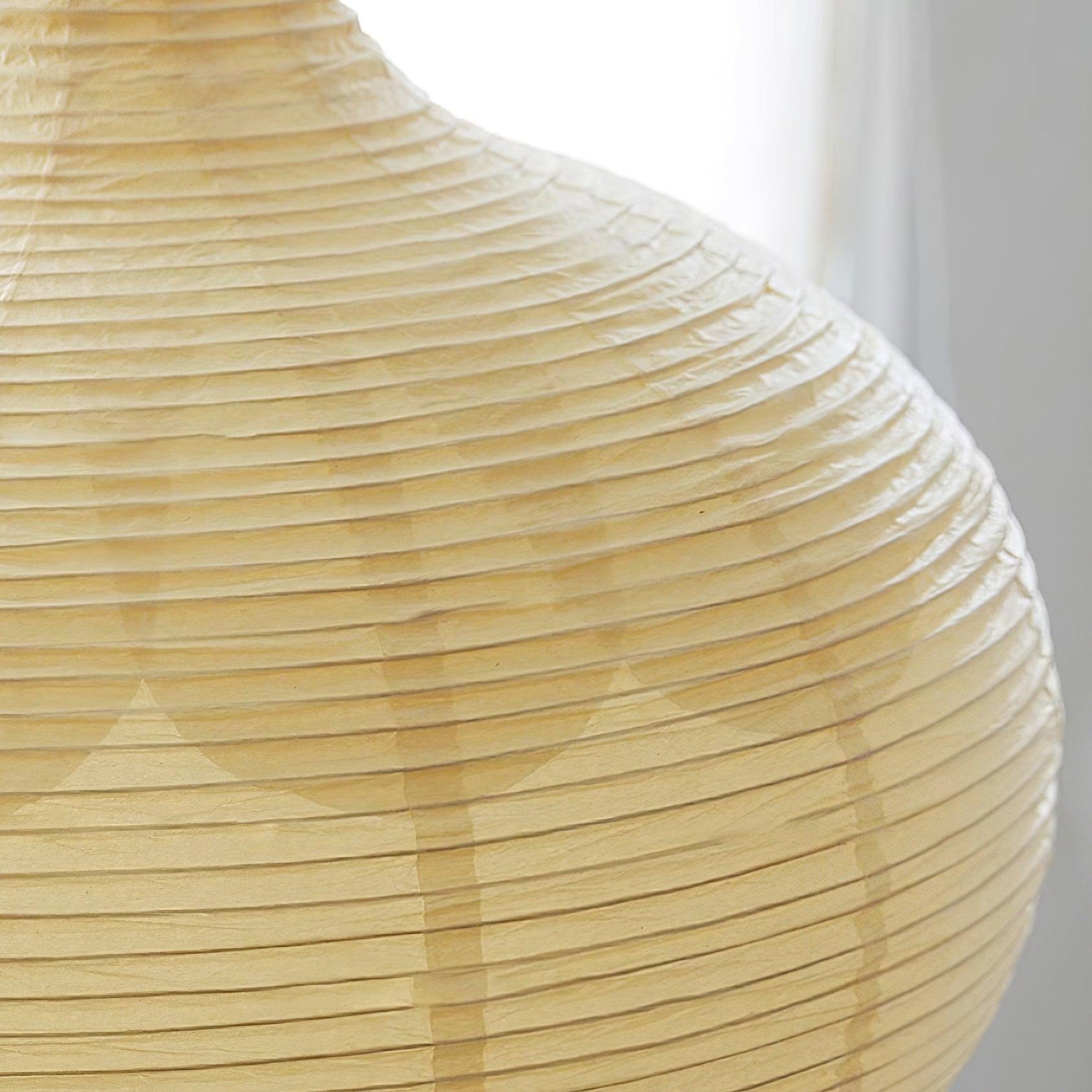 Ritta Japonés Diseño Globo Madera Papel LED Lámpara Colgante Salón
