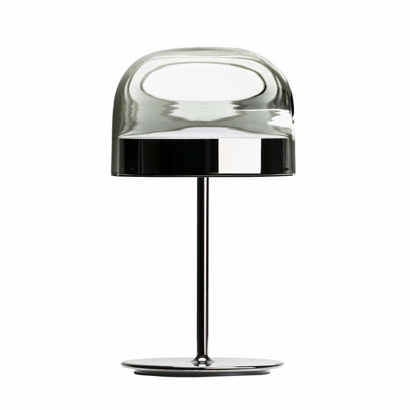 Valentina Moderna Nórdica Vidrio/Metal Lámpara de Mesa Negra/Rosa Oro