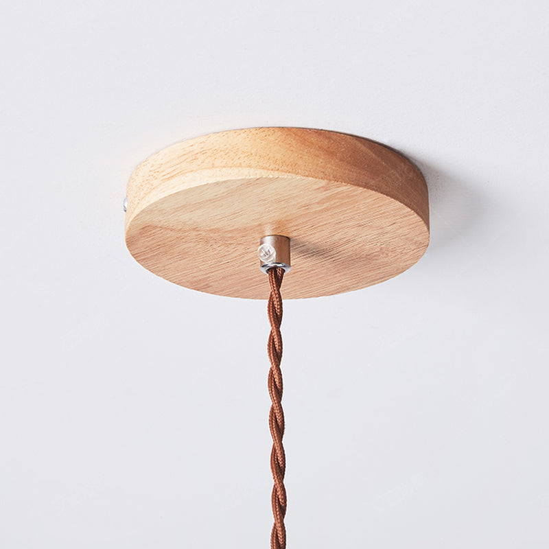 Muto Arte Paraguas Madera/PVC Lámpara Colgante Beige