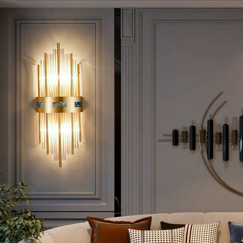 Kristy Moderno Metal LED Aplique de Pared Dorado Comedor Salón