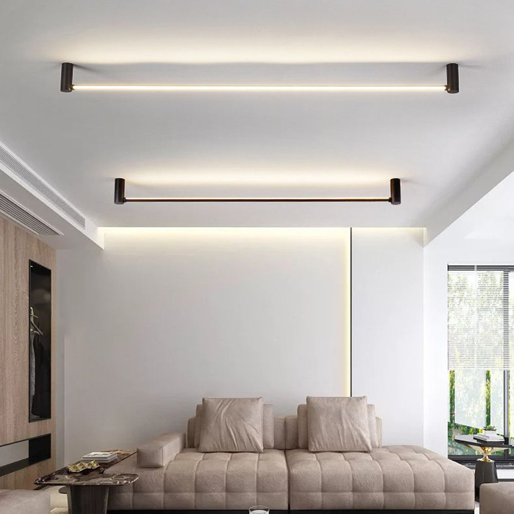 Arisha Moderna Minimalista Lineal Metal Lámpara Colgante Negro