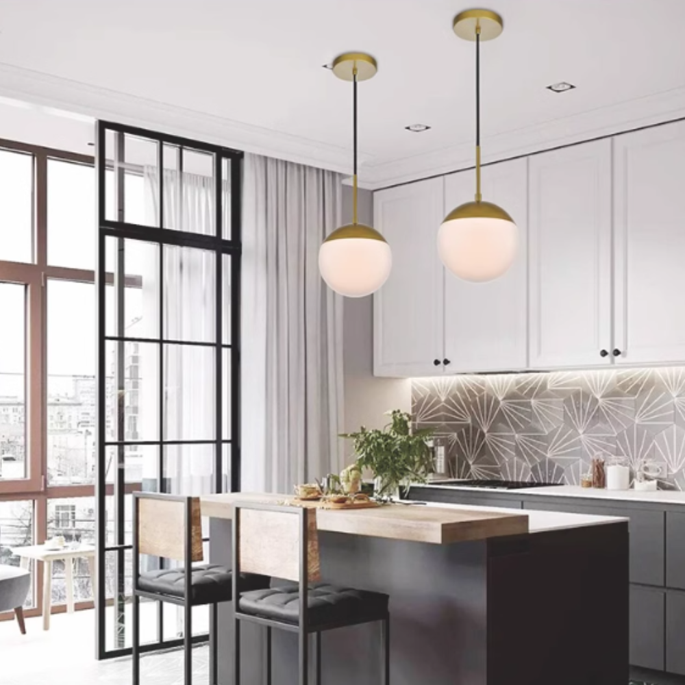 Valentina Moderno Lámpara Colgante Metal Vidrio Salón Comedor Dormitorio