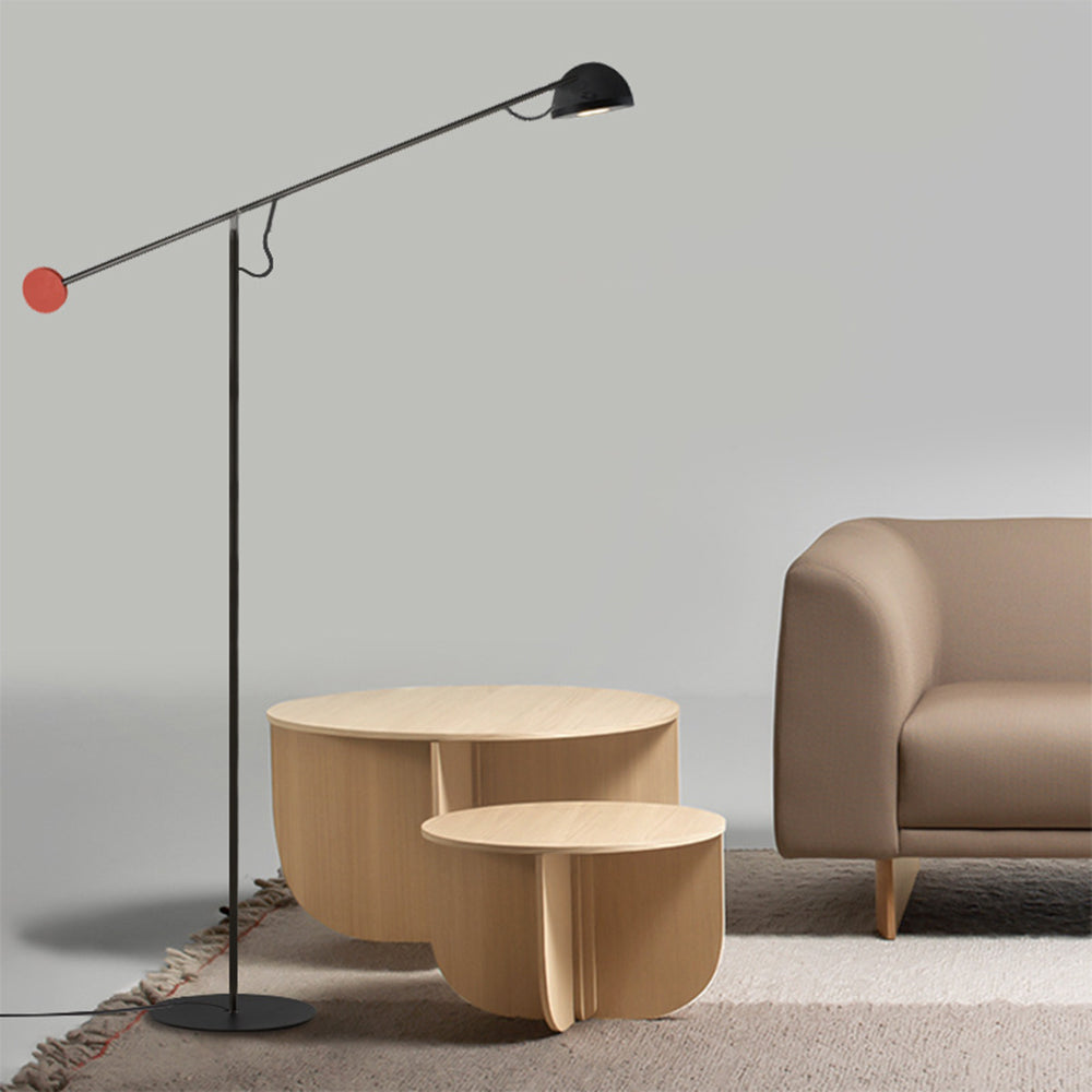 Mira Moderna Minimalista Metal Lámpara de Pie Negra
