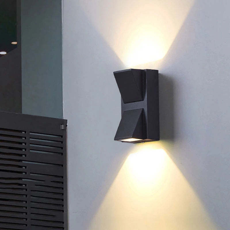 Orr Moderno Simple Aluminio Aplique de Pared LED Negro/Gris
