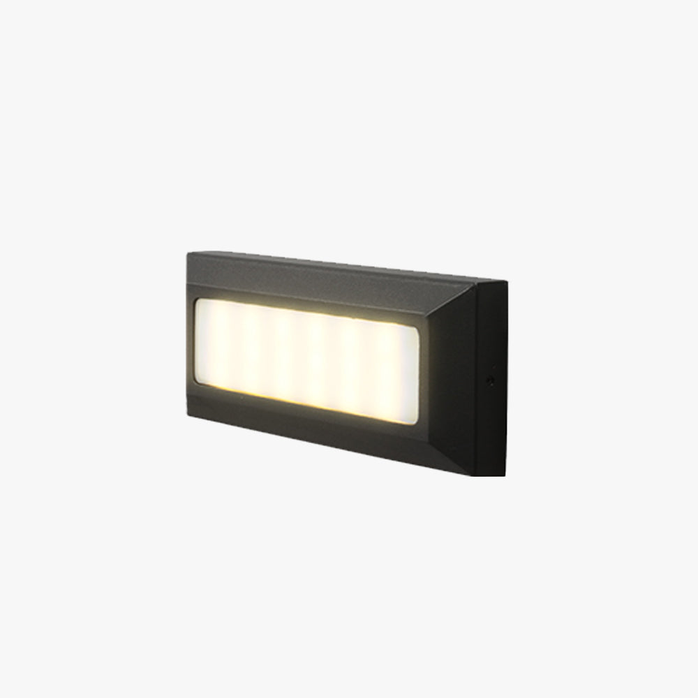 Orr Aplique Exterior Moderna Rectangular Metal Acrílico