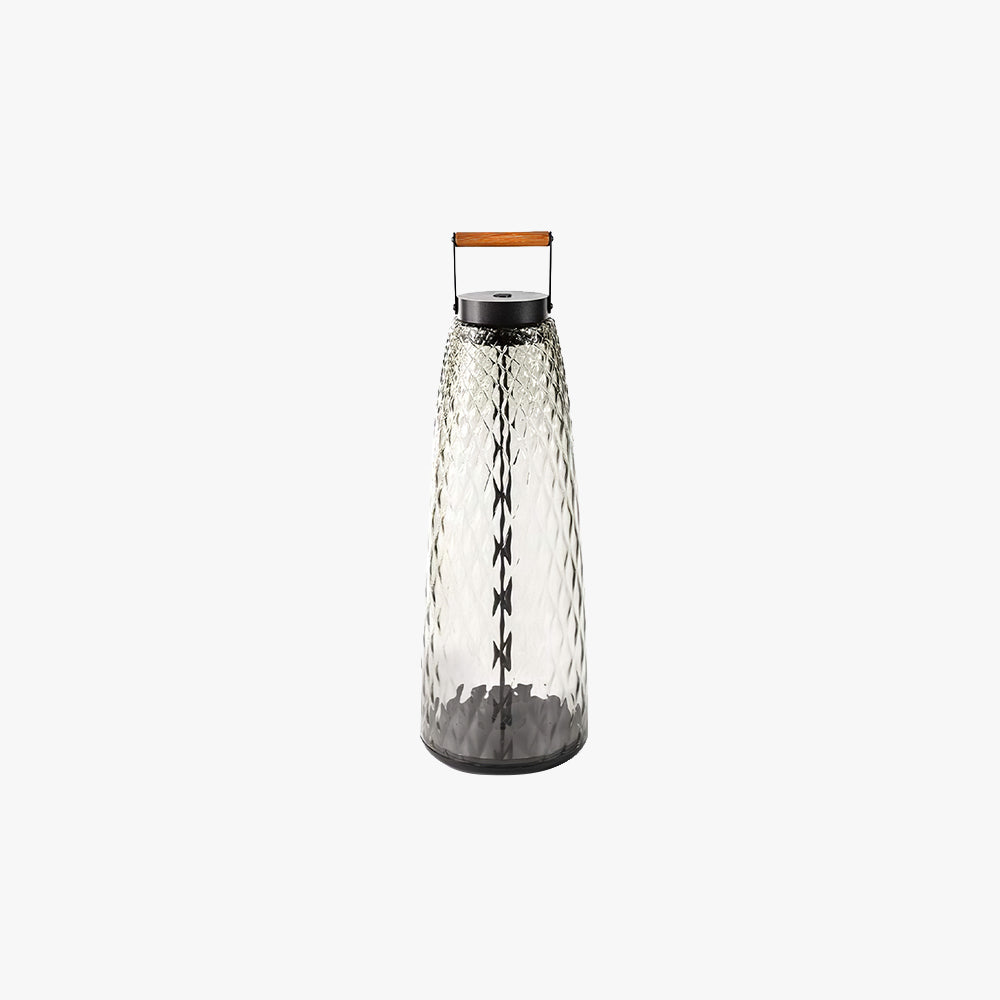 Ray Vintage Cilíndrica Metal Vidrio Lámpara Exterior