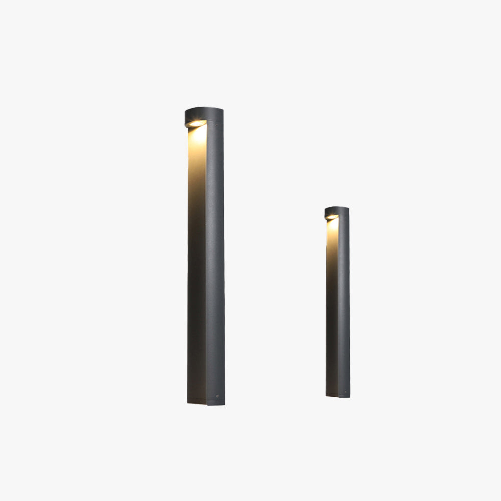 Ray Moderno Lámpara De Pie Exterior Cilíndrica Metal Patio