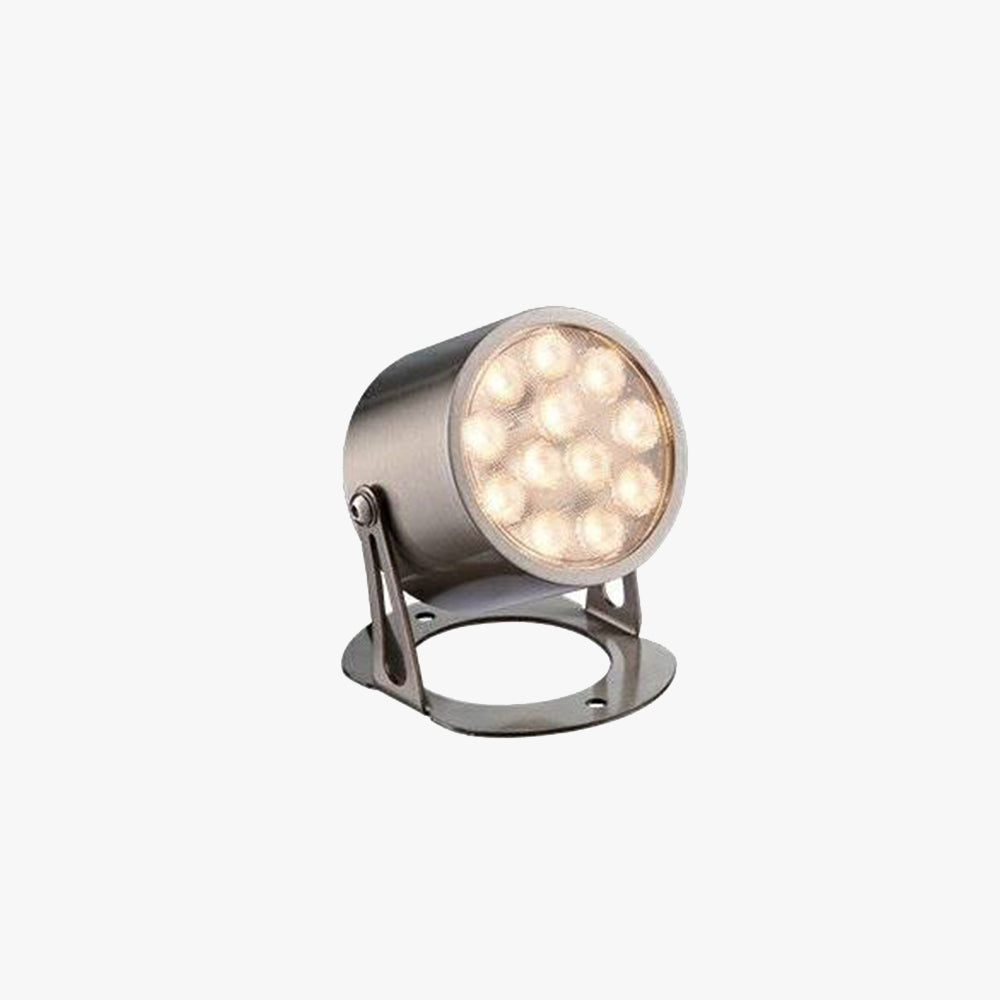 Ray Moderna Cilíndrica Metal Foco Lámpara Exterior Patio