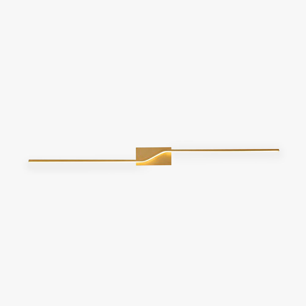 Arisha Lujo Moderno Lineal Metal/Gel de Sílice Aplique de Pared Dorado