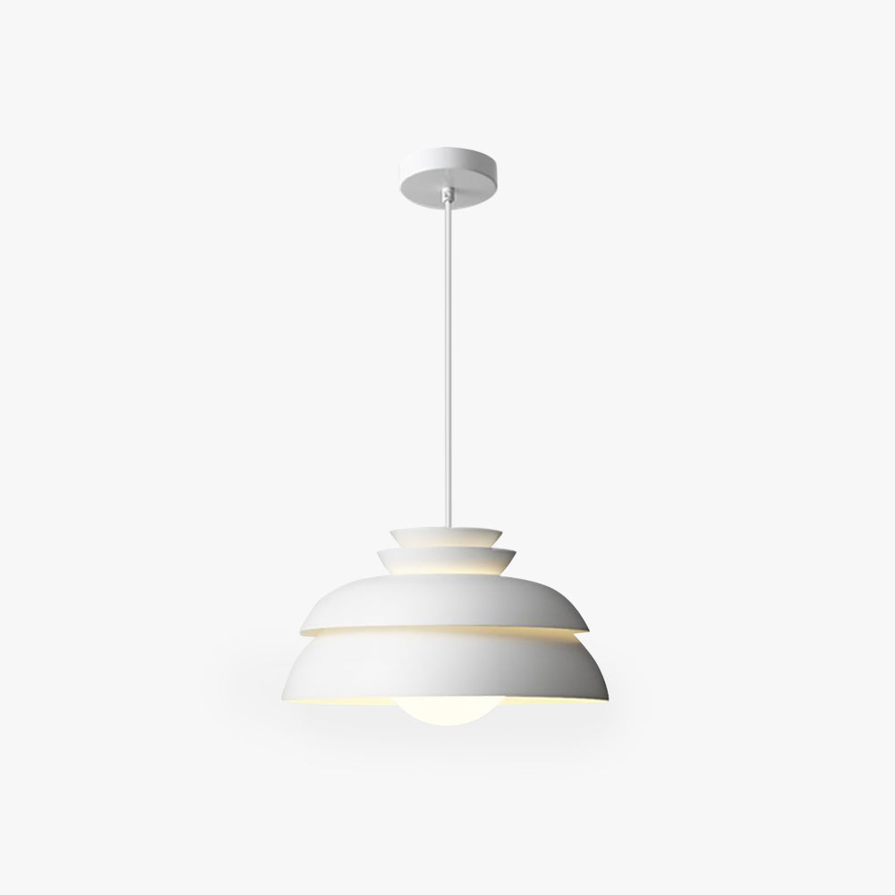 Valentina Ceométrico Irregular Metal/Hierro Lámpara Colgante Blanca