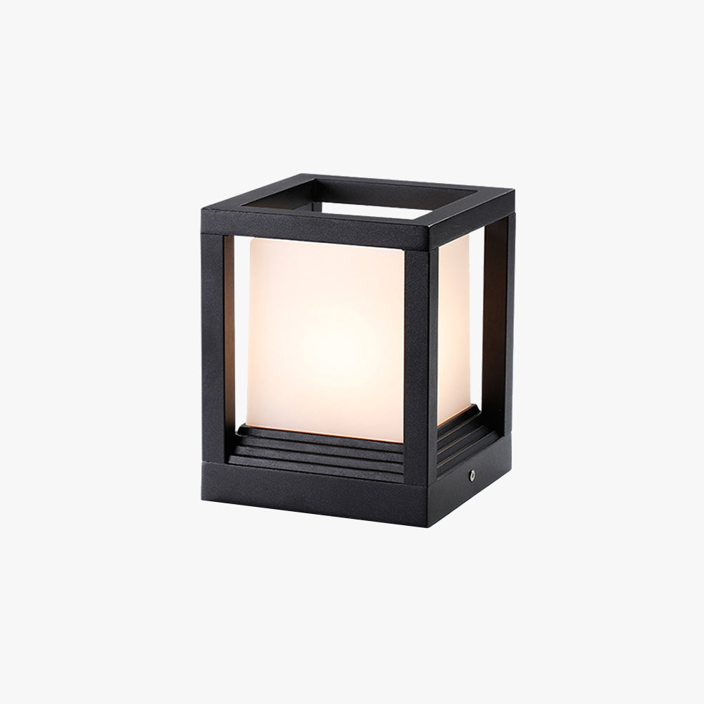 Ray Moderna Rectangular Metal Lámpara  Exterior Jardín