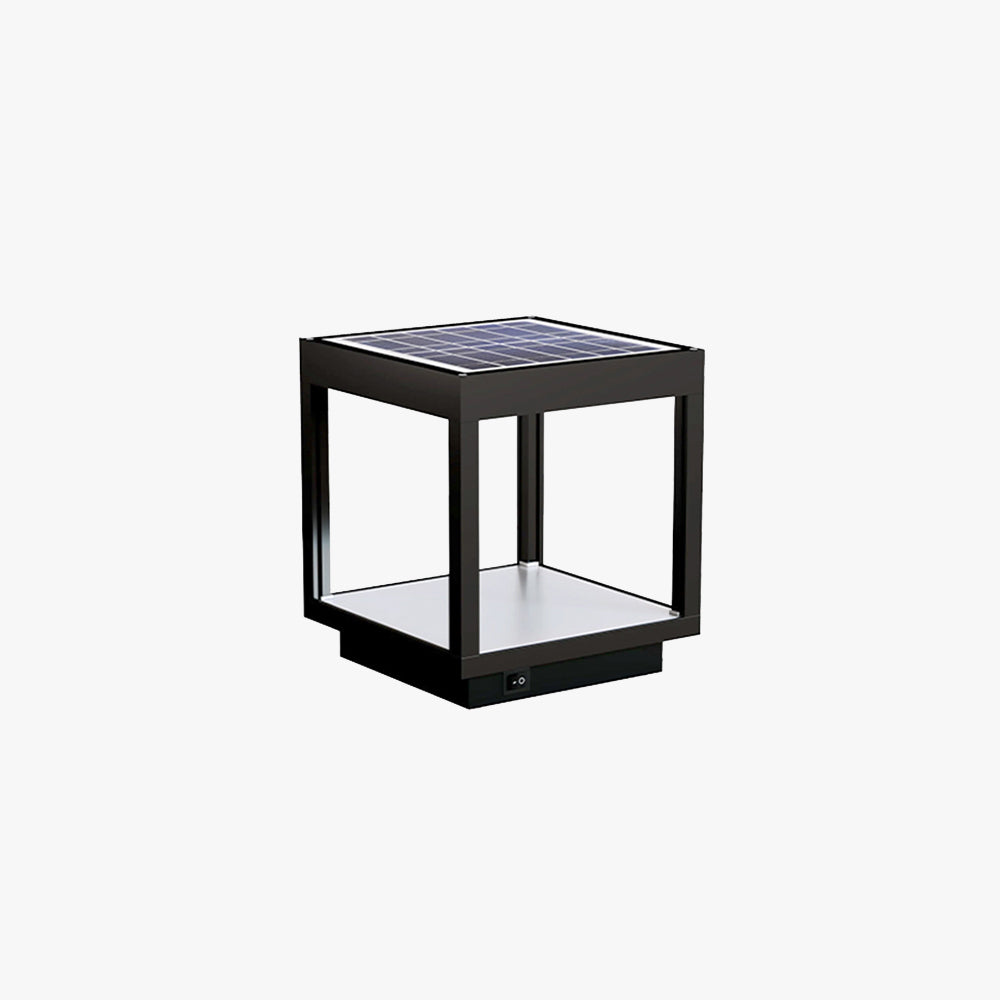 Ray Contemporánea Cuadrado Metal Lámpara De Pie Patio