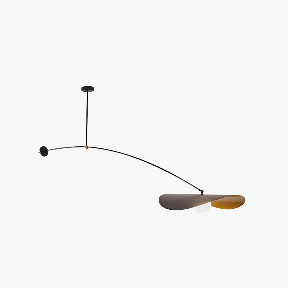 Arisha Moderna Minimalista Diseño Lámpara Colgante Metal Negra