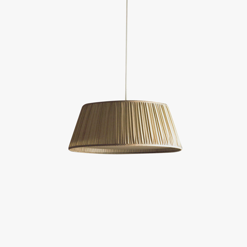 Ritta Vintage Minimalista Metal/Tela Lámpara Colgante Marrón