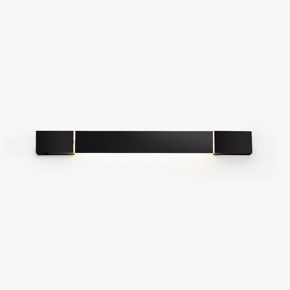 Arisha Minimalista Lineal Metal/Acrílico Aplique de Pared Negro