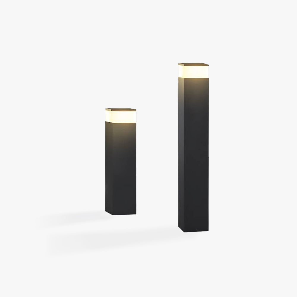 Ray Moderno Rectangular Metal Lámpara De Pie Exterior