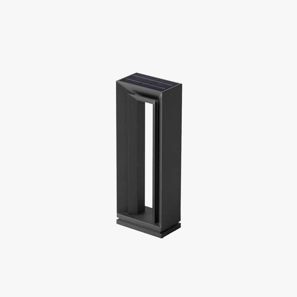 Ray Moderna Lámpara de Pie Exterior Rectangular Metal Patio