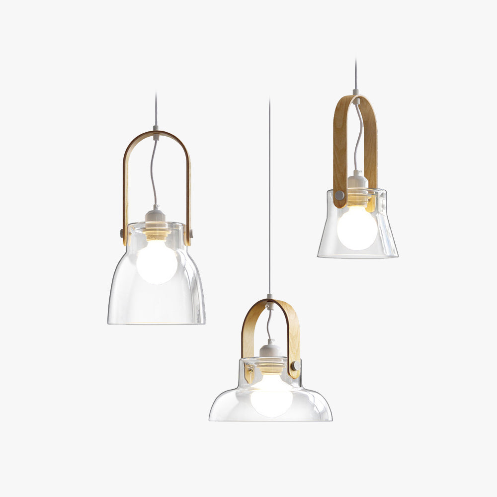 Valentina Moderna Minimalista Metal Lámpara Colgante Transparente