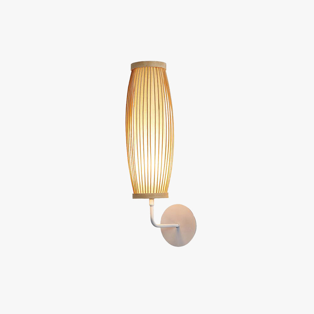 Muto Natural Bambú LED Aplique de Pared Marrón