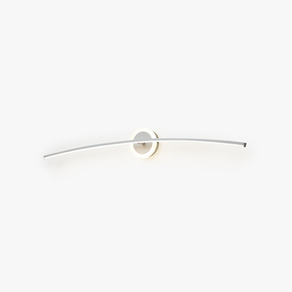 Arisha Nordico Lineal Metal/Silicona Aplique de Pared Blanco