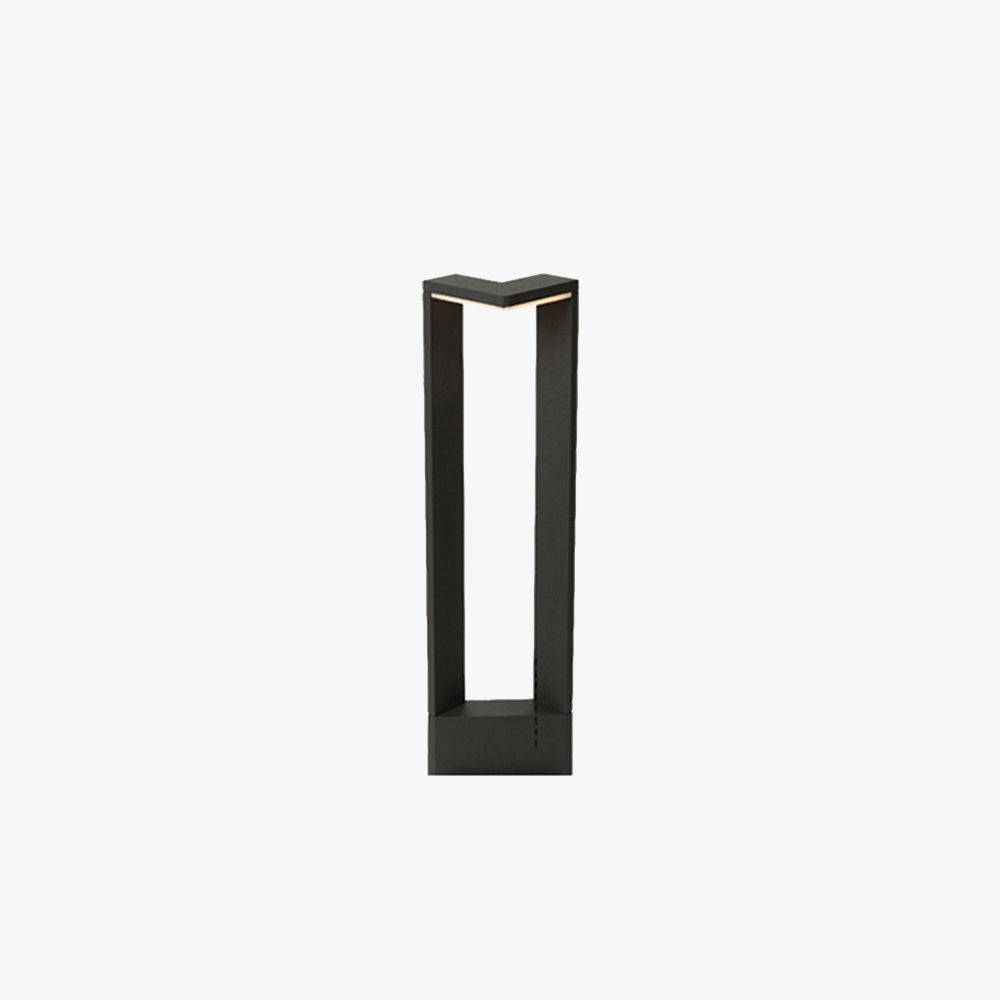 Ray Minimalista Metal Rectangular Lámpara De Pie Exterior