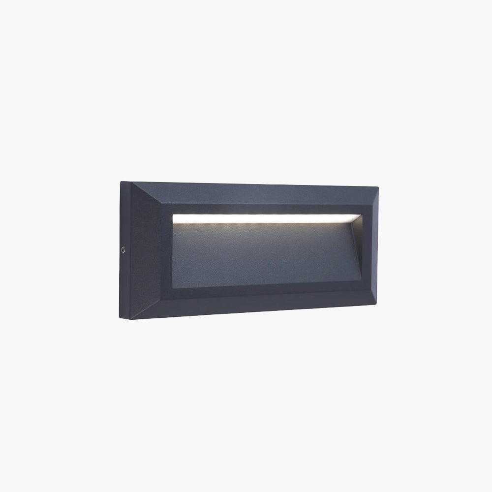 Ray Moderna Rectangular Metal Lámpara Exrerior Jardín