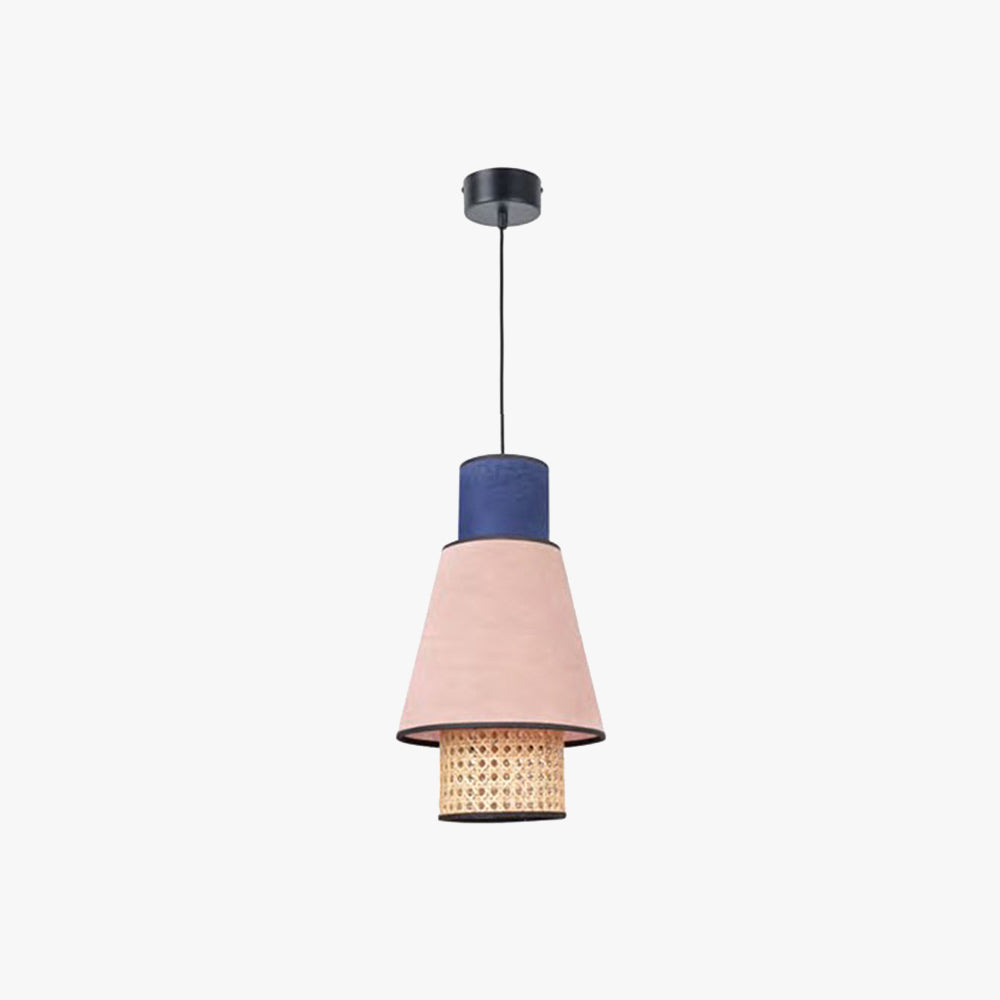 Ritta Moderna Geométrica Metal Lámpara Colgante Rosa