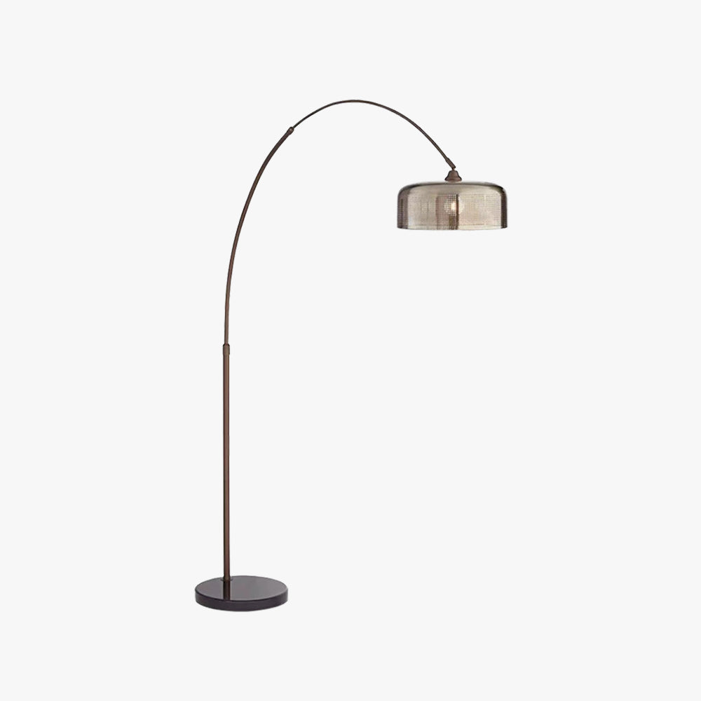 Mira Moderna Minimalista Metal Curva Lámpara de Pie Negra