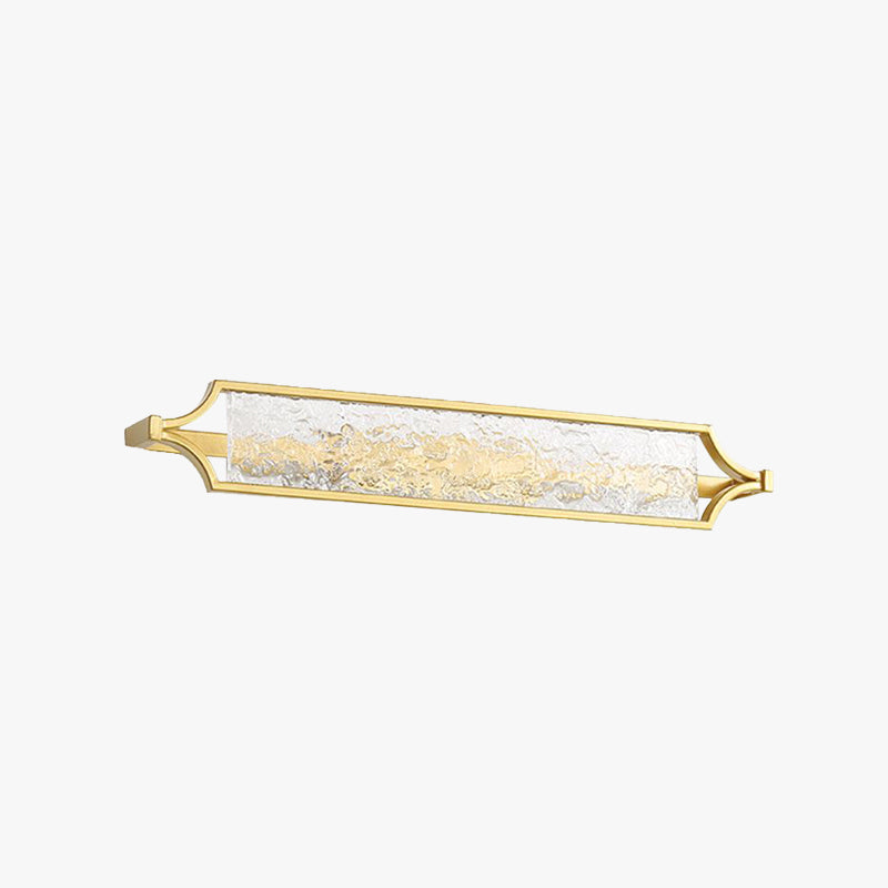 Arisha Moderno Diseño Lineal Metal/Acrílico Aplique de Pared Blanco/Dorado