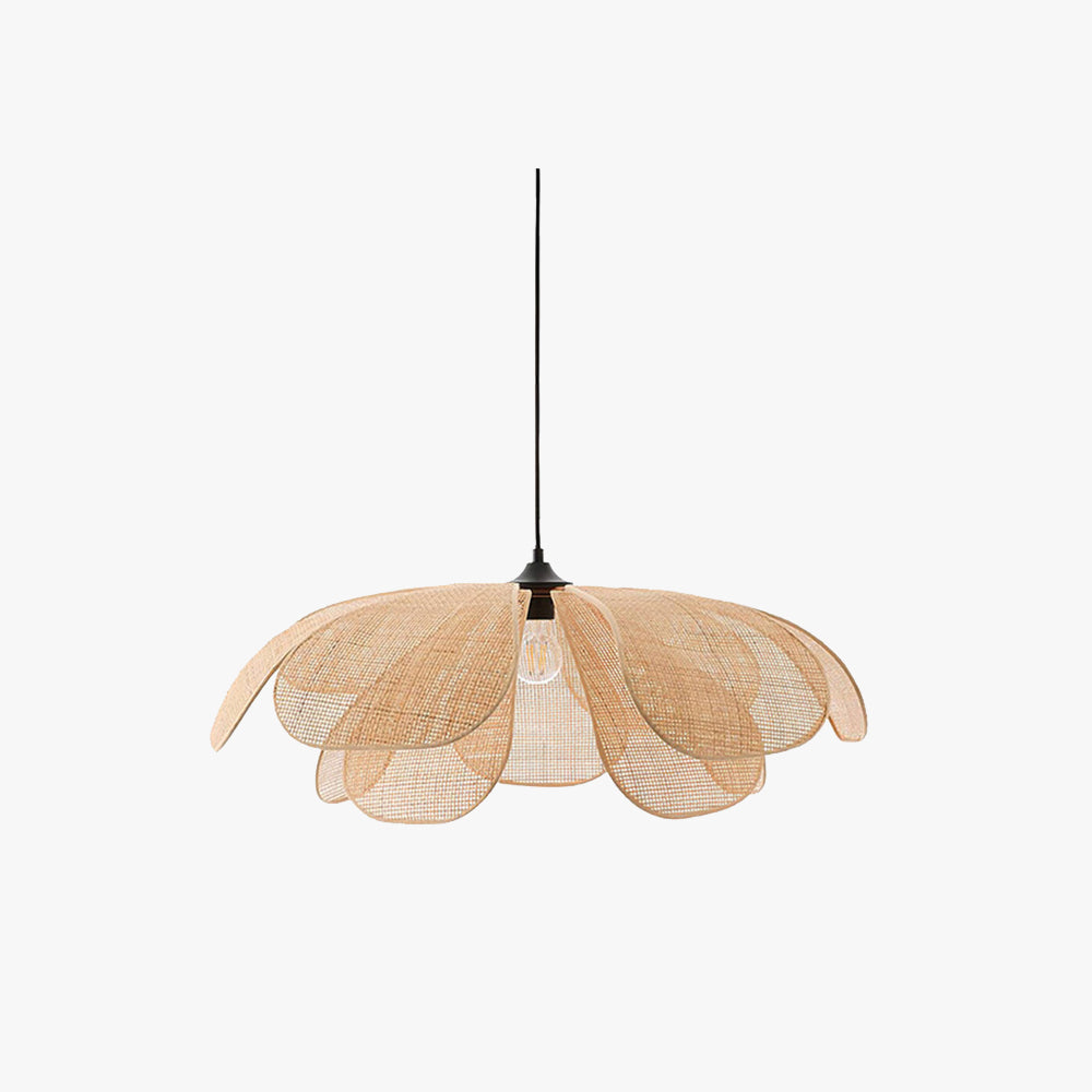 Ritta Rustica Flor Bambú/Metal Lámpara Colgante Madera