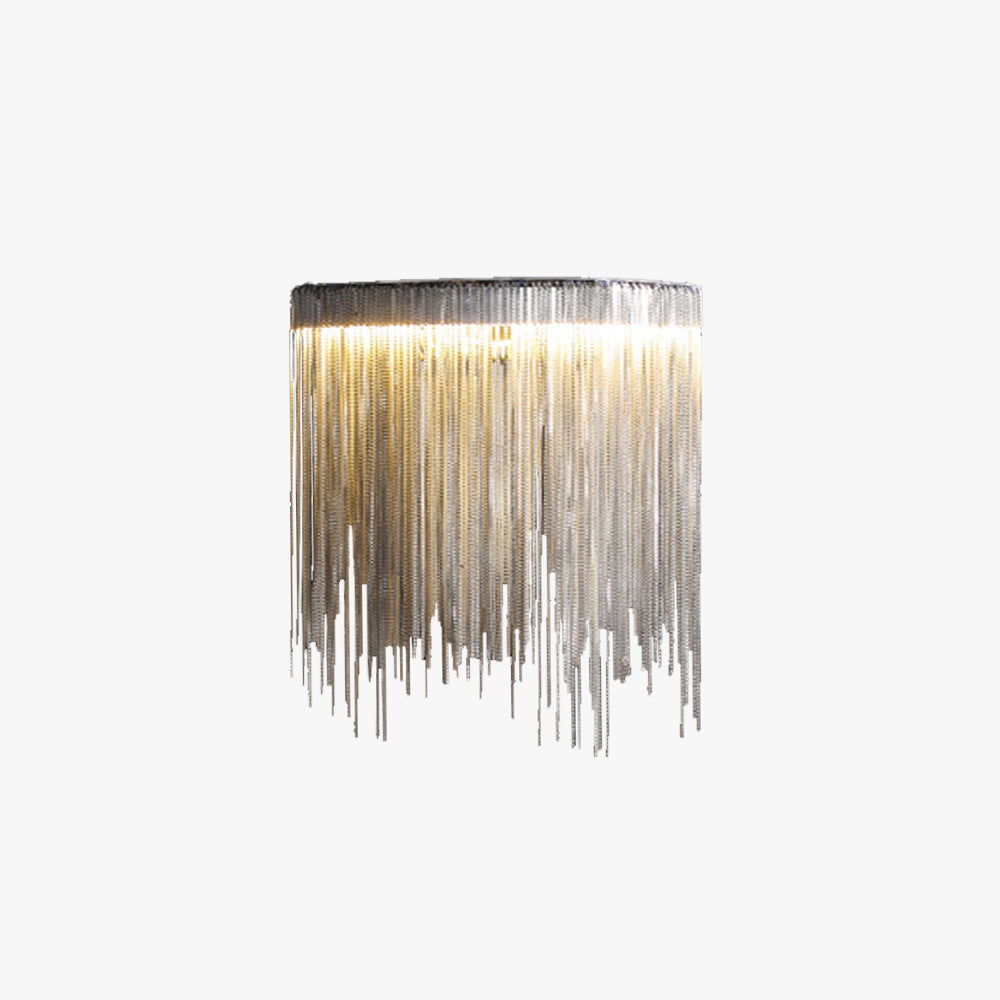 Arisha Diseño Cascadas Metal LED Aplique de Pared Plata
