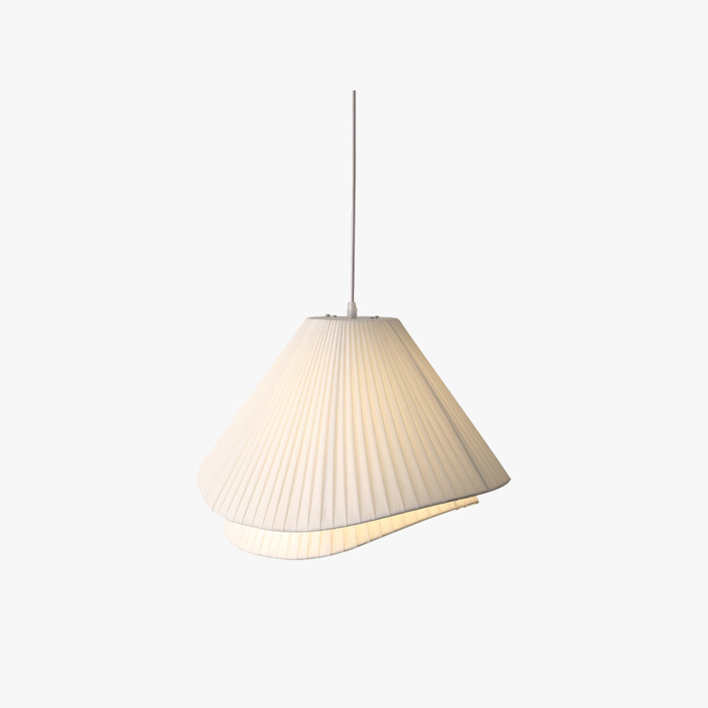 Ritta Moderna Triple Metal/Tela Lámpara Colgante Blanca