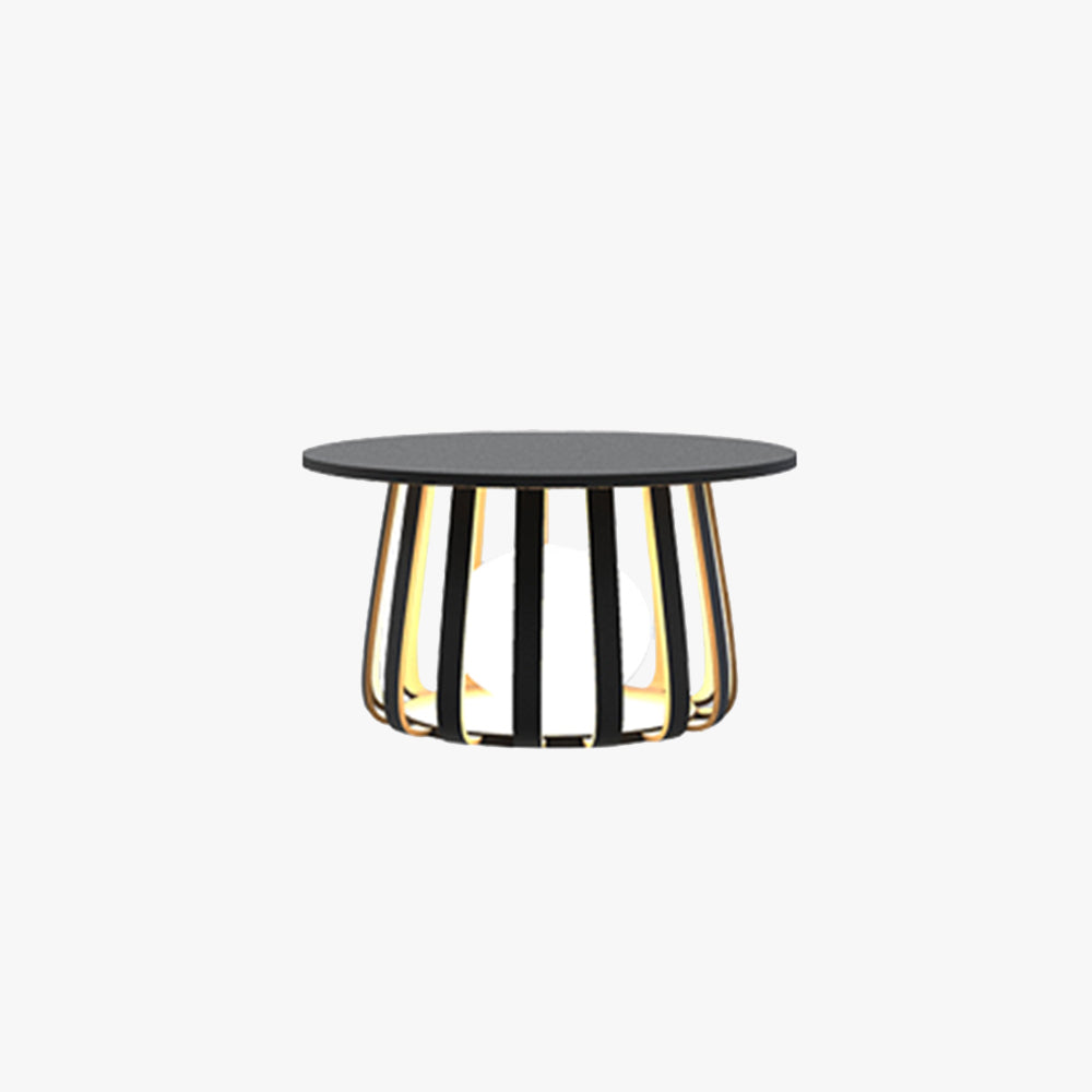 Ray Moderno Lámpara de Pie Exterior Metal Patio Jardín