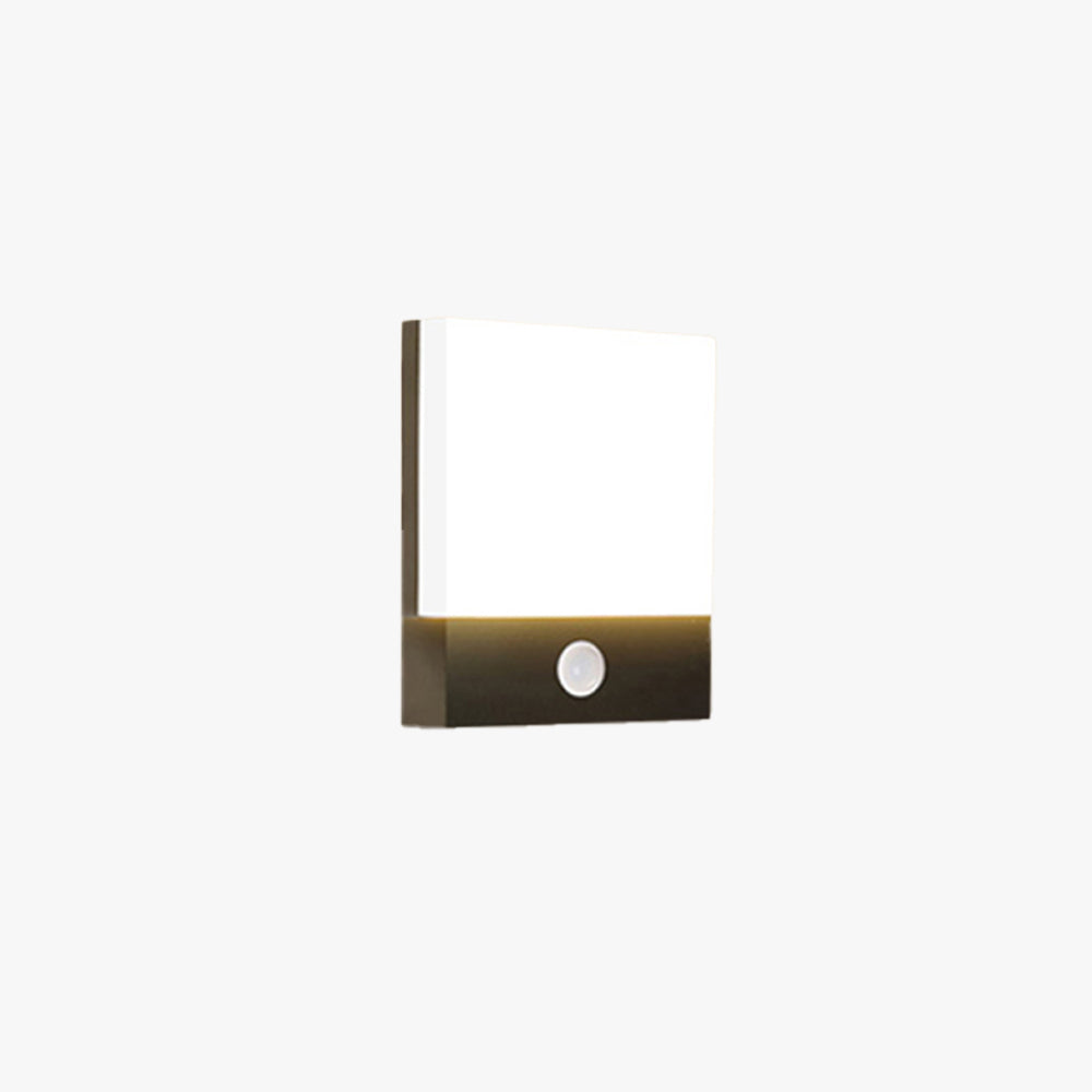 Ray Moderno Rectangular Metal Acrílico Aplique Exterior