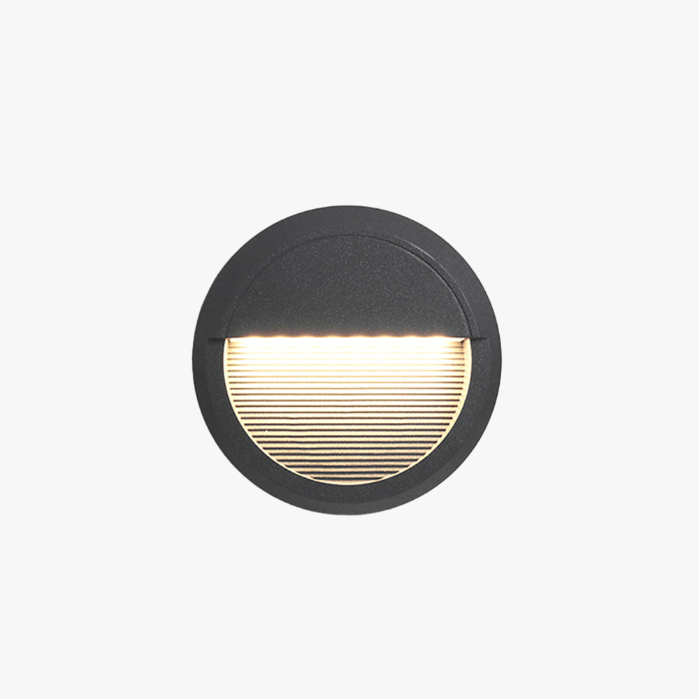 Ray Moderno Redondo Cuadrado Metal Aplique Exterior