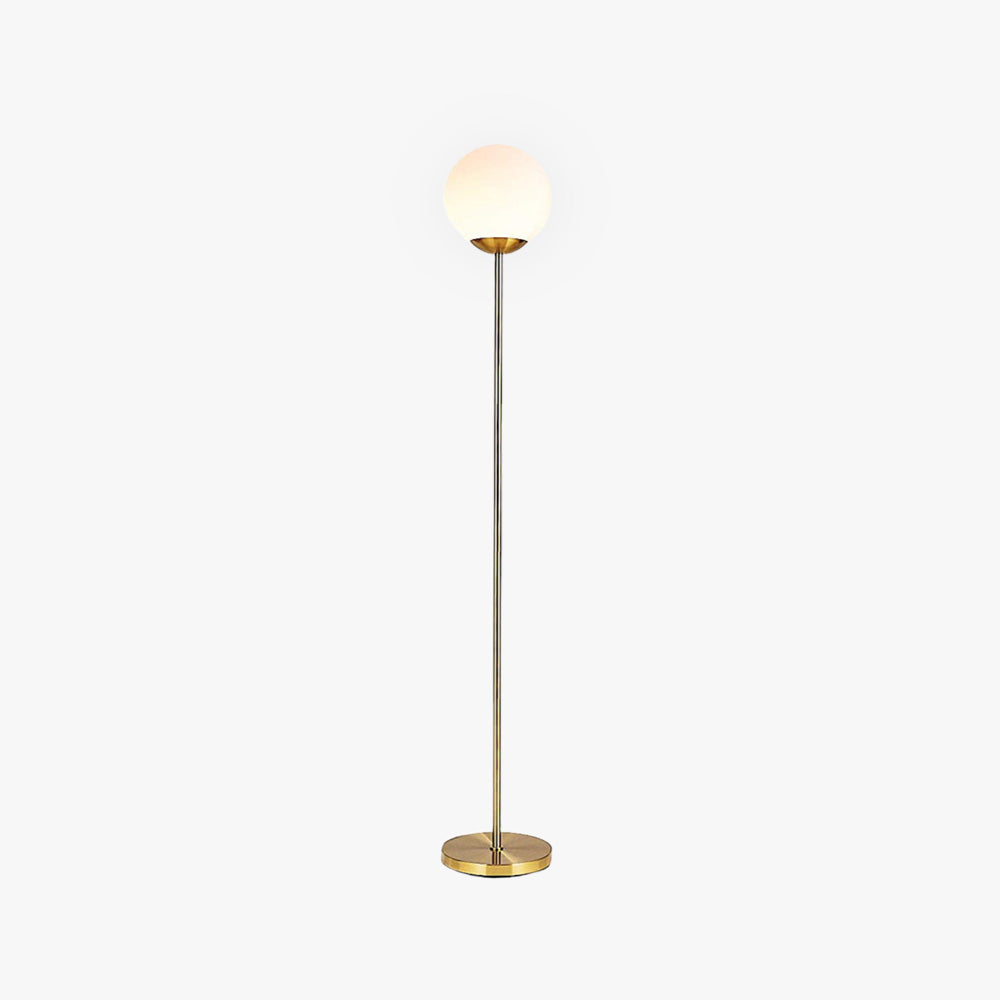 Mira Moderna Simple Lineal Metal/Acrílico Lámpara de Pie Dorada