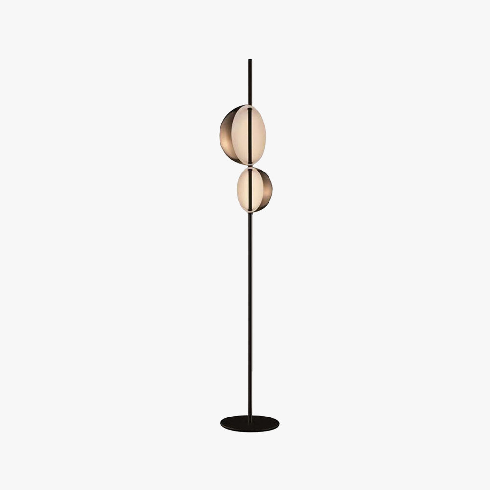 Mira Moderna Simple Metal Lámpara de Pie Negra/Ora