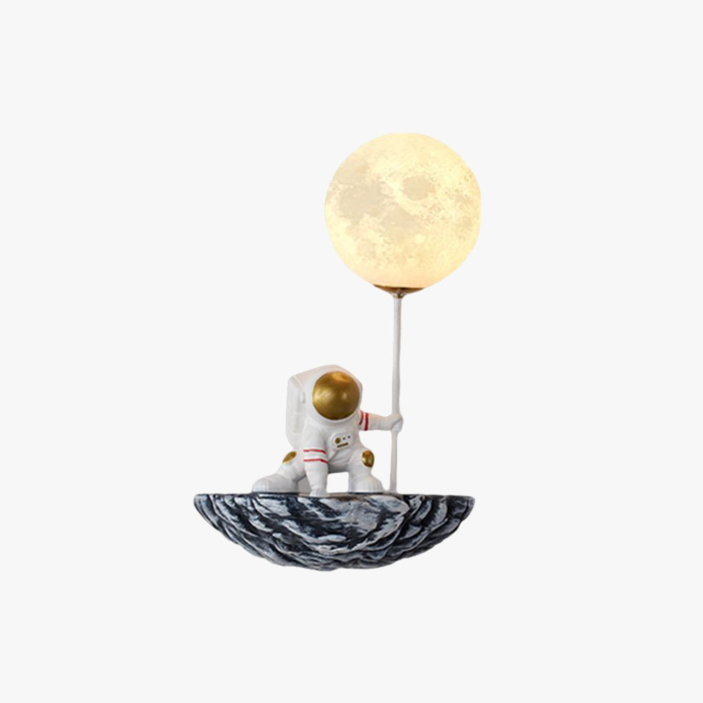 Aria Lindo Astronaut Metal LED Aplique de Pared Blanco