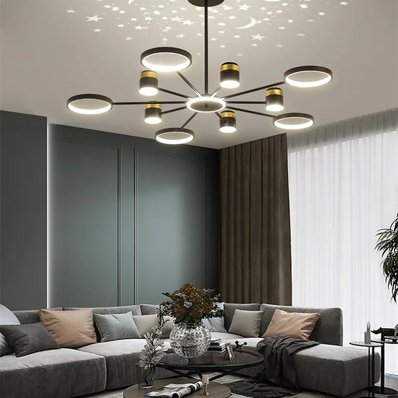 Arisha Moderna Minimalista Metal Lámpara Colgante Negra/Oro