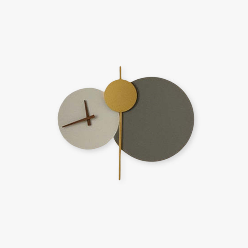 Nordic Redondo Reloj Aplique de Pared Blanco/Gris/Negro/Verde