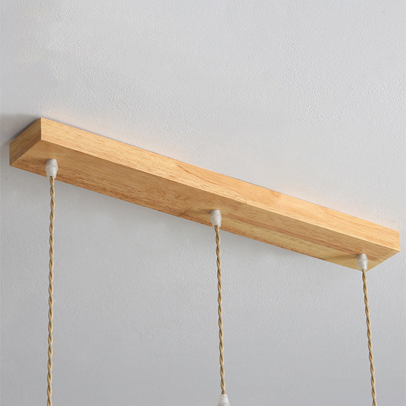 Muto Arte Paraguas Madera/PVC Lámpara Colgante Beige