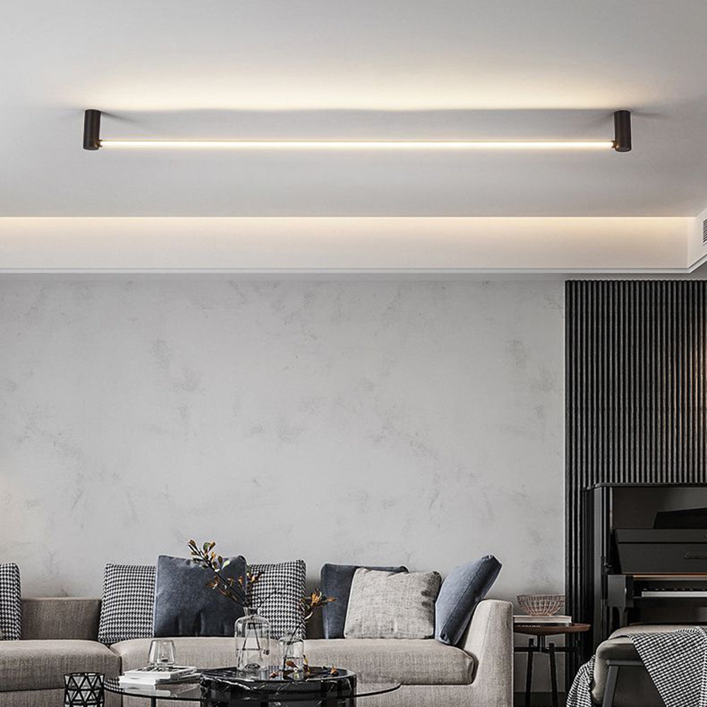 Arisha Moderna Minimalista Lineal Metal Lámpara Colgante Negro