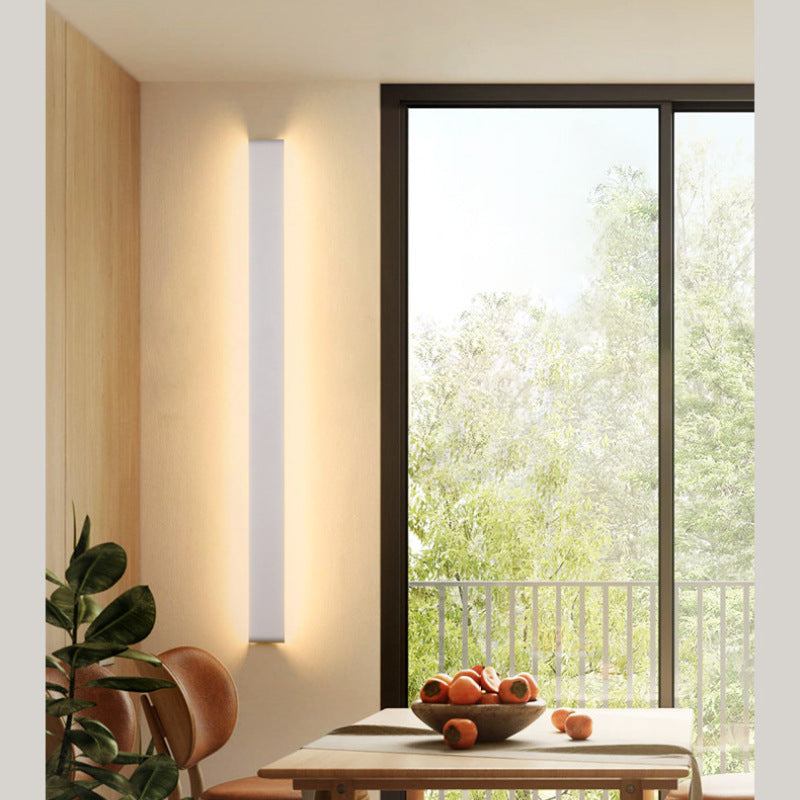 Arisha Moderno Minimalista Lineal Aplique de Pared Negro/Blanco