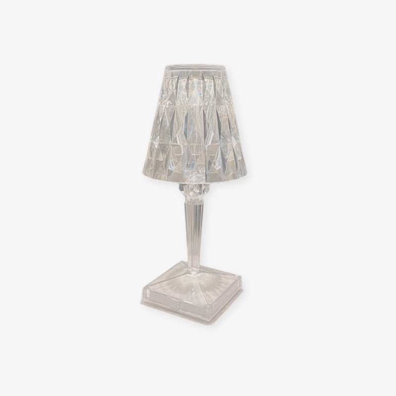 Kristy Moderna Minimalista Cristal Lámpara de Mesa Transparente