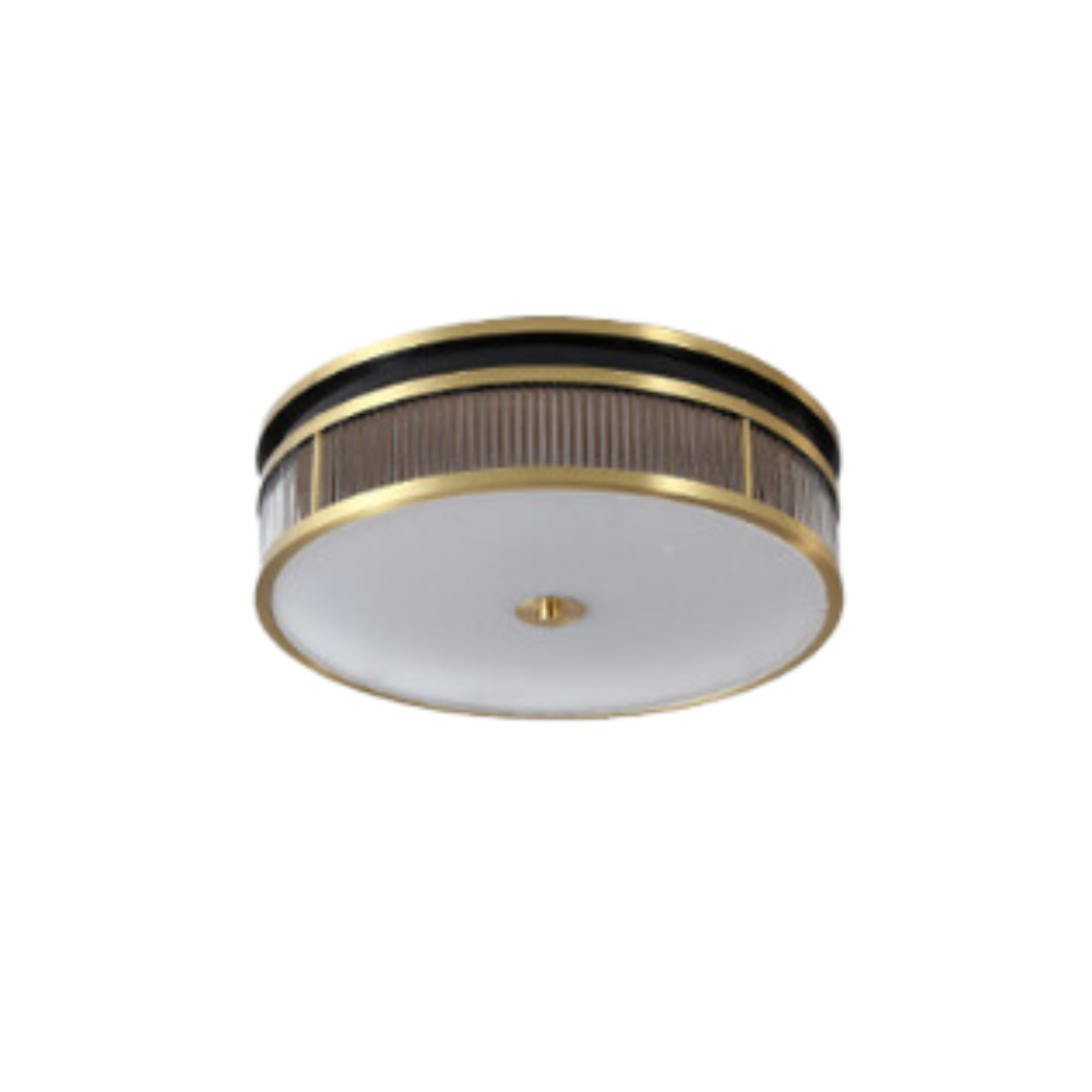 Silva Retro Plafón de Techo Metal Vidrio Salón Dormitorio
