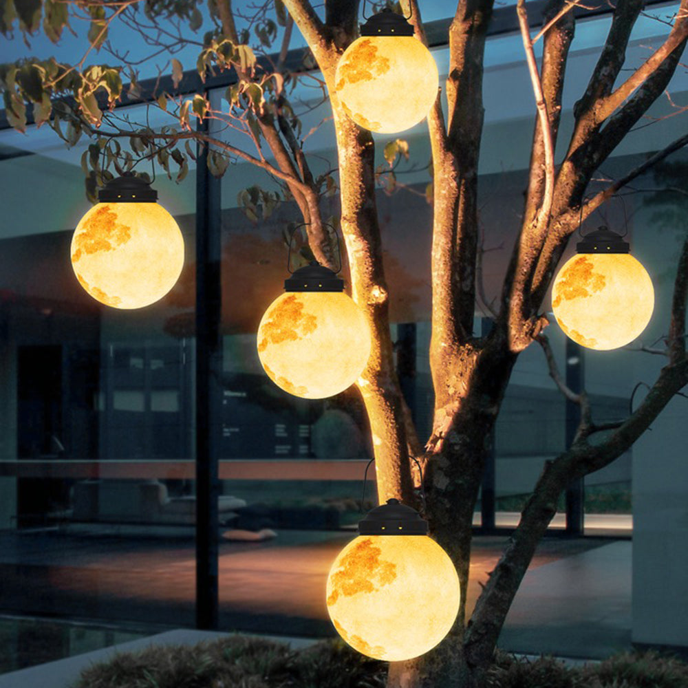 Ray Decorativa Lunar Metal Resina Vidrio Lámpara Colgante Exterior