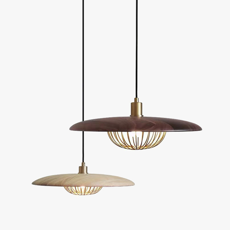Arisha Moderna Diseño Metal Lámpara Colgante Ora/Gris/Marrón/Madera/Negra