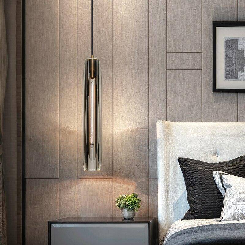 Arisha Moderna Minimalista Tubo Vidrio/Metal Lámpara Colgante